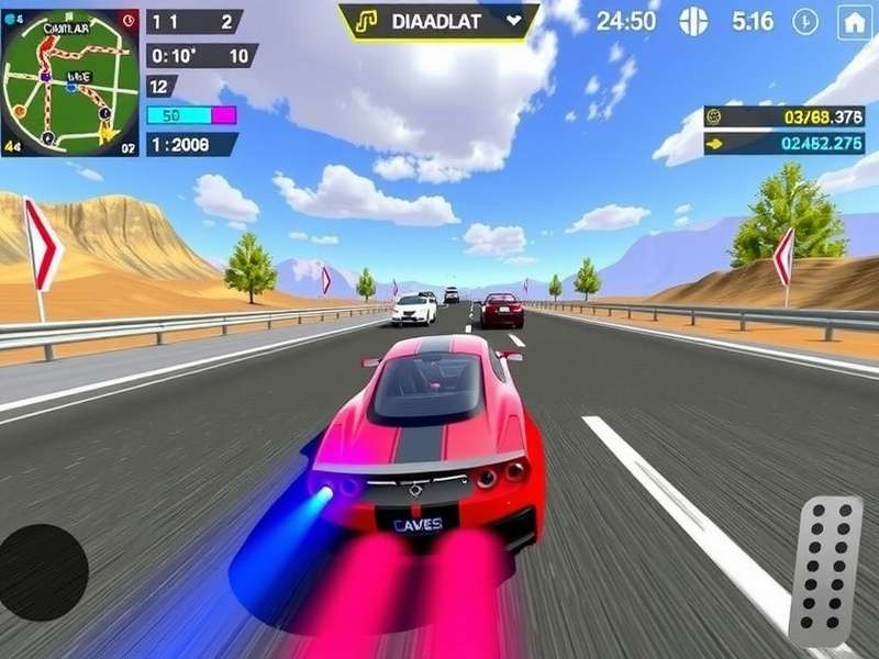 Asphalt 9 Mod APK Gameplay showing hypercars and nitro boost