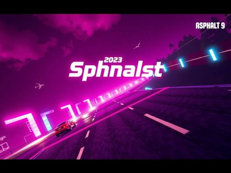 Visualizer of Asphalt 9: Legends 2023 soundtrack with racing car overlay