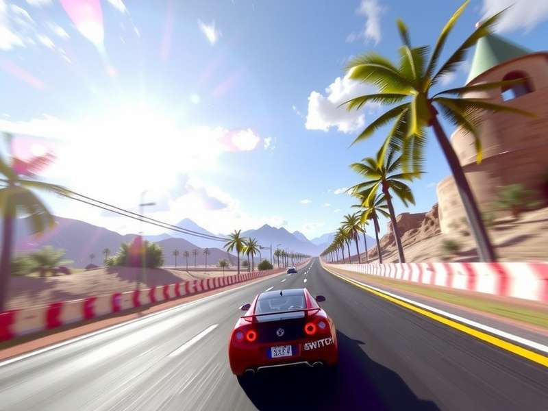 Asphalt 9 gameplay on Nintendo Switch showing high-speed racing action