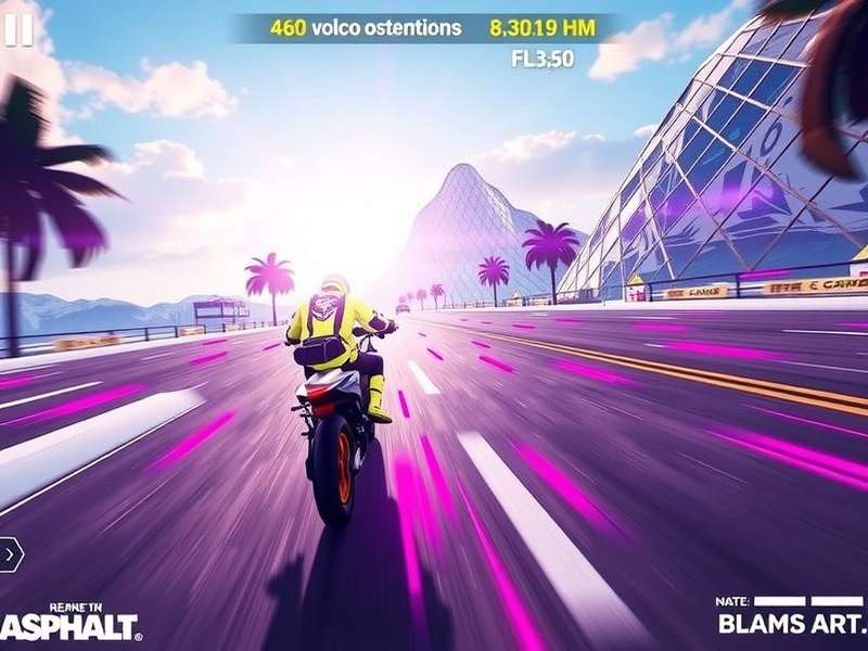 Asphalt 9 Legends running on Windows PC with high graphics settings