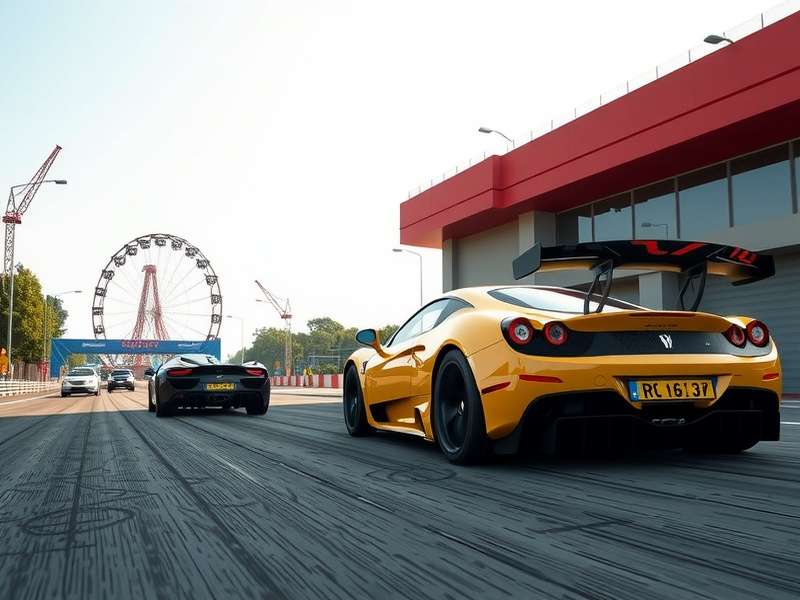 Bugatti Chiron in blue, front angle