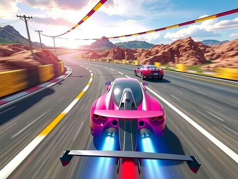 Asphalt 9 Legends high-speed racing scene with supercars