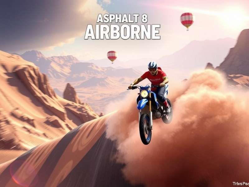 Asphalt 8 Airborne gameplay with car jumping over ramp