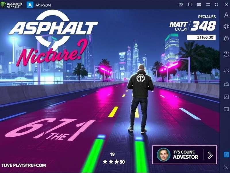 Asphalt 9 gameplay screenshot showing high-speed race