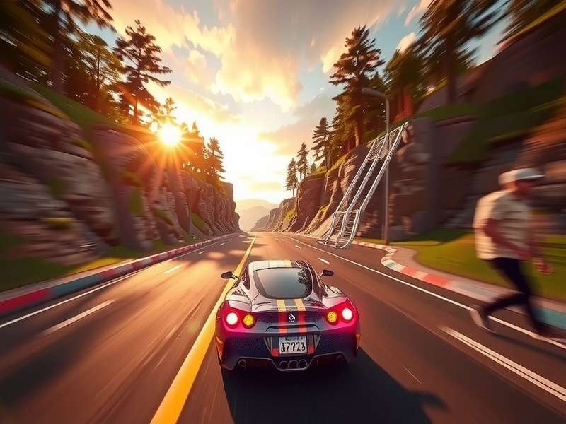 Asphalt 2: Urban GT gameplay screenshot showing classic 3D graphics