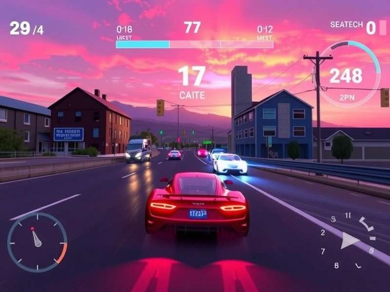Asphalt 9 game screenshot with soundtrack visualization