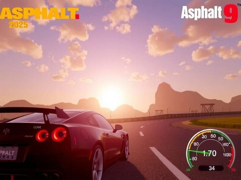 Asphalt 9 gameplay screenshot showing fast cars and urban tracks
