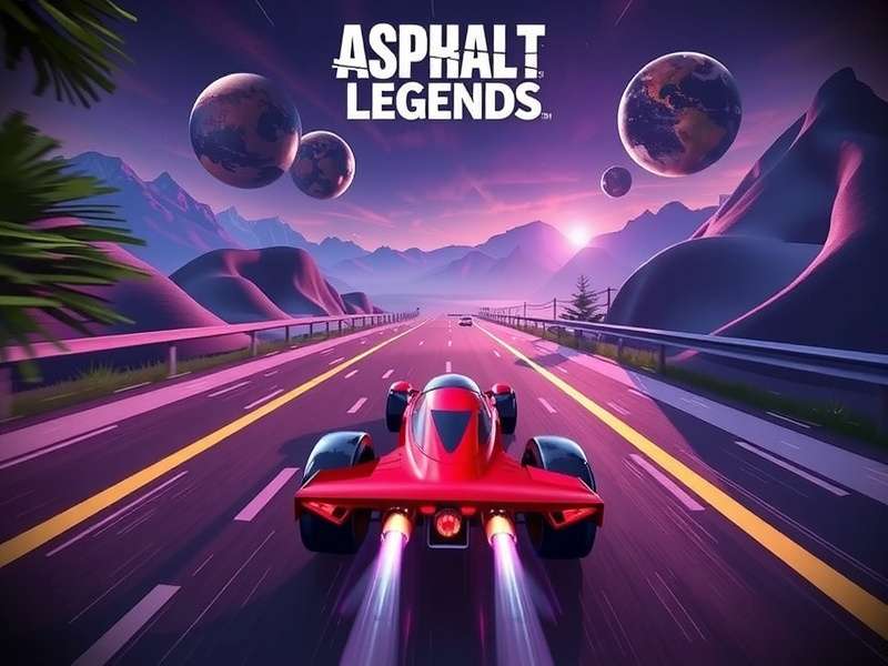 Asphalt 9 Legends gameplay on PC with high graphics settings