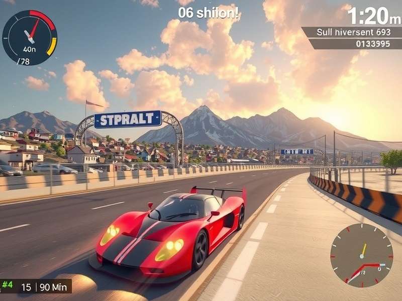 Asphalt 5 Gameplay Screenshot showcasing high-speed racing on the French Polynesia track