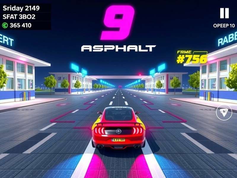Asphalt 9: Legends intense online multiplayer race scene