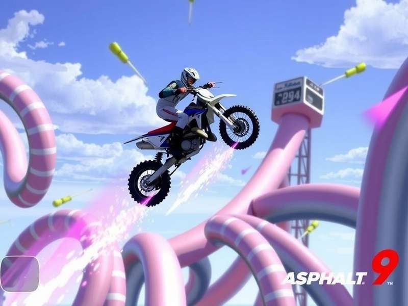 Asphalt 9 Osaka track stunt locations and optimal approach angles