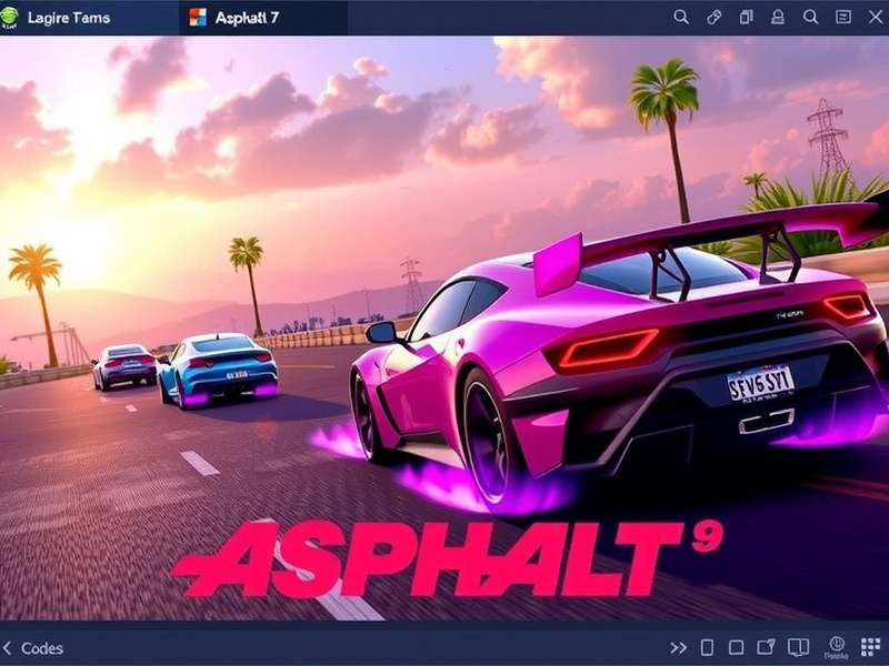 Asphalt 9 Codes For Pc – redemption interface showing code entry and rewards