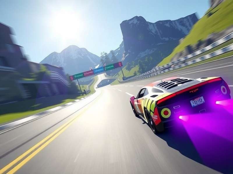 Asphalt 9 gameplay on PC Windows 11 with supercar drifting on neon track