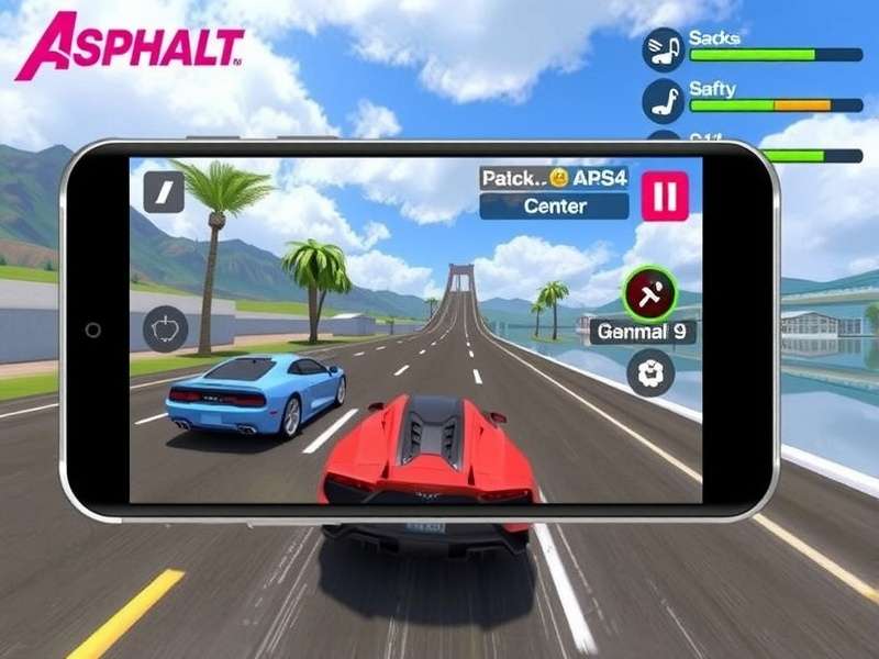 Asphalt 9 Mod Apk gameplay with unlocked cars and nitro boost