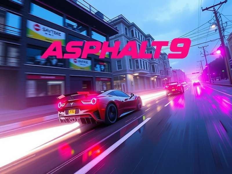 Asphalt 9 Soundtrack Race Music – The energy of Legends racing with neon lights and music waves