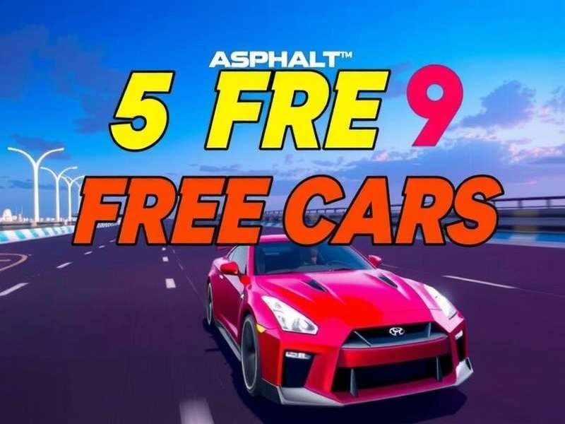 Asphalt 9 free cars guide banner showing garage with unlocked hypercars