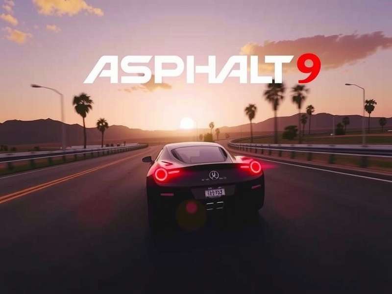 Asphalt 9 Soundtrack Passion – arcade racing music visualizer with neon colors and car silhouettes